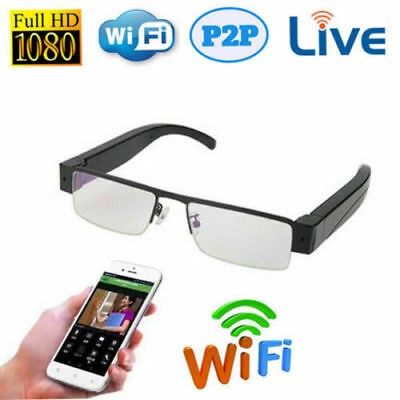 WiFi Streaming Covert Security Camera Glasses