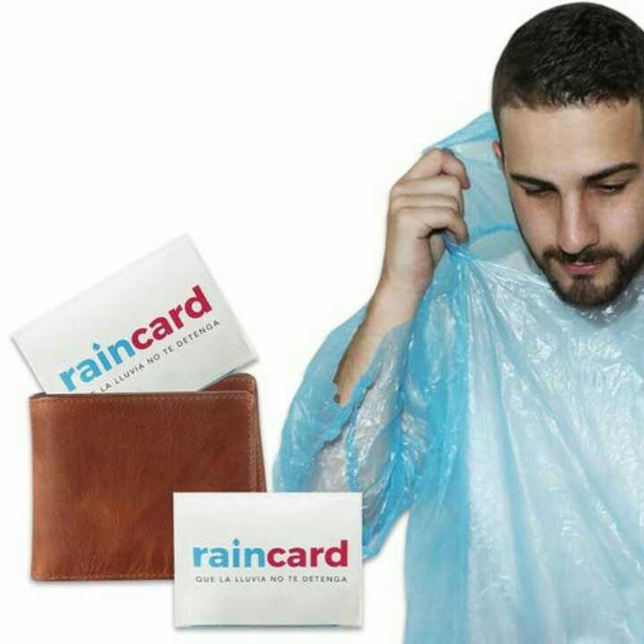 Credit Card Sized Raincoat for Unisex 