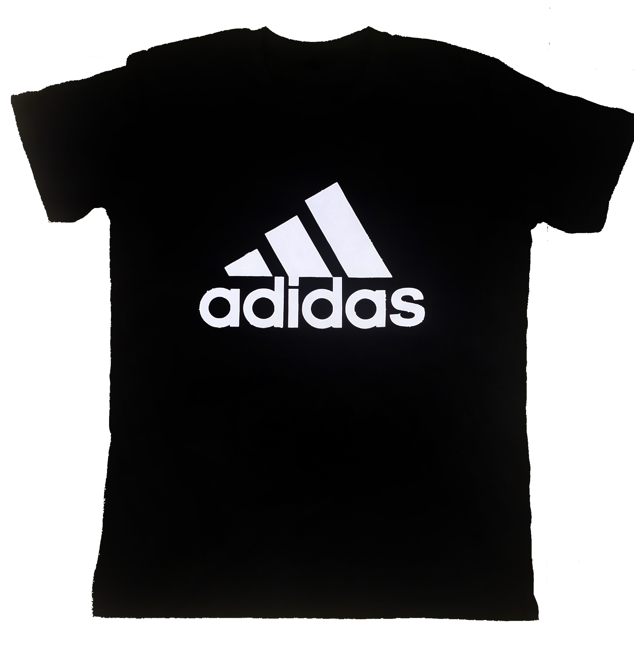 Half Sleeve black t-shirt adidas logo print